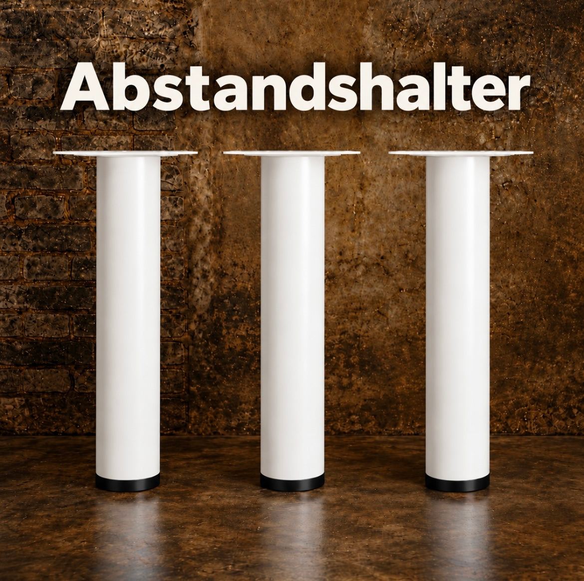 Ölfass Stehtisch 213L – Weiß mit weißer Tischplatte