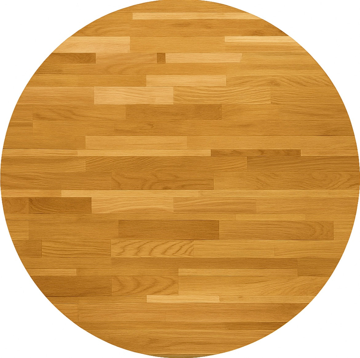 Tischplatte Eiche rund massiv Echtholz