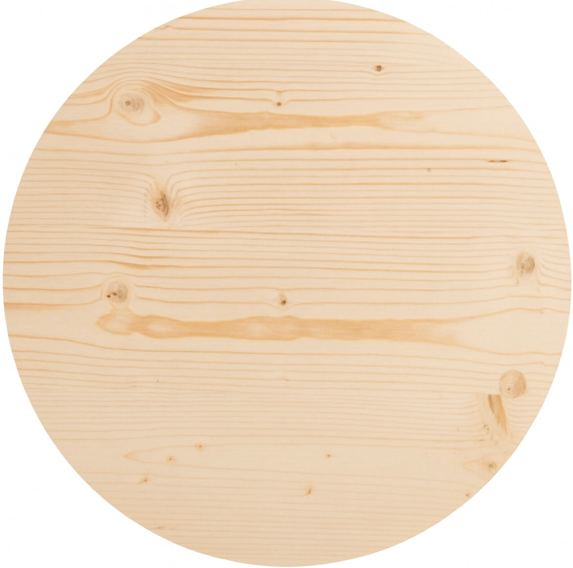 Tischplatte Fichte rund massiv Echtholz